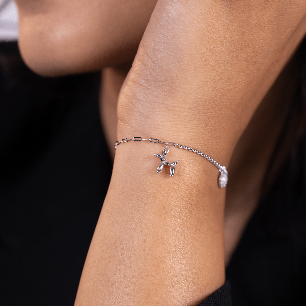 Playful Charm Silver Bracelet - Onira Jewels