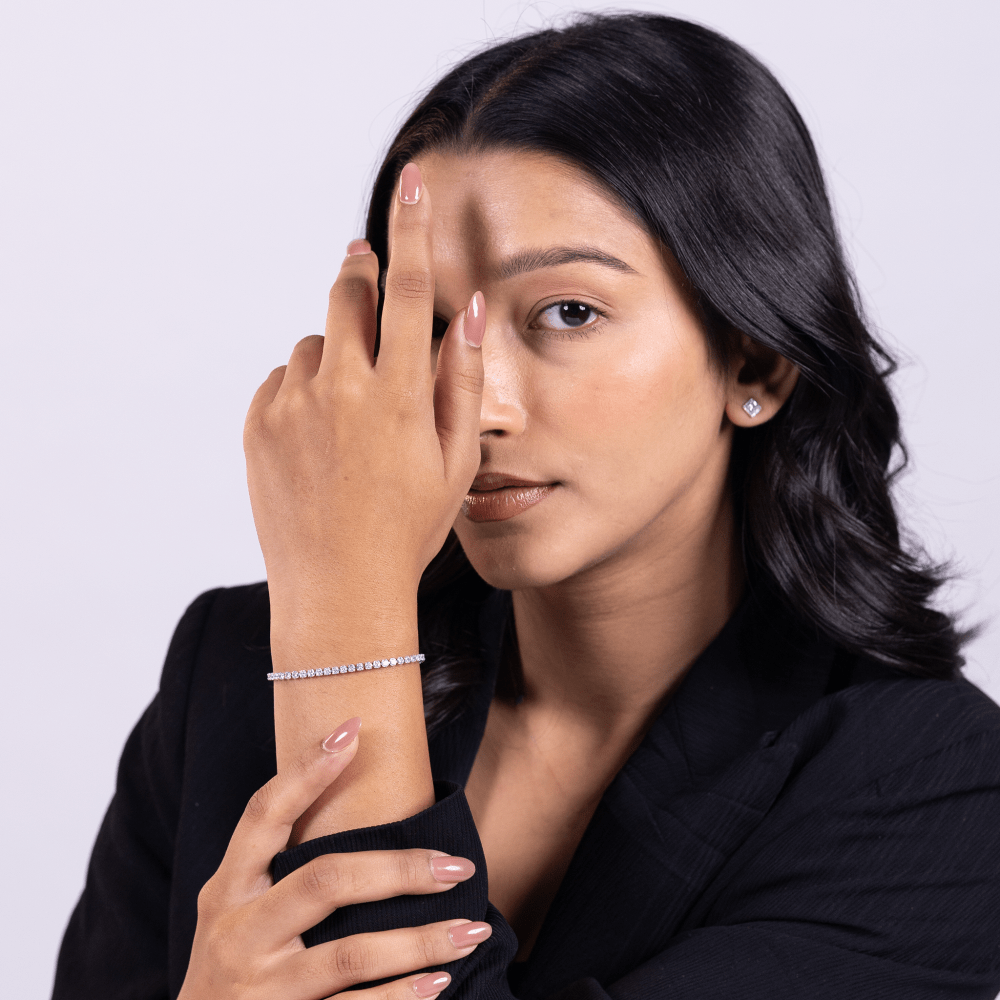 Radiant Line Tennis Bracelet - Onira Jewels
