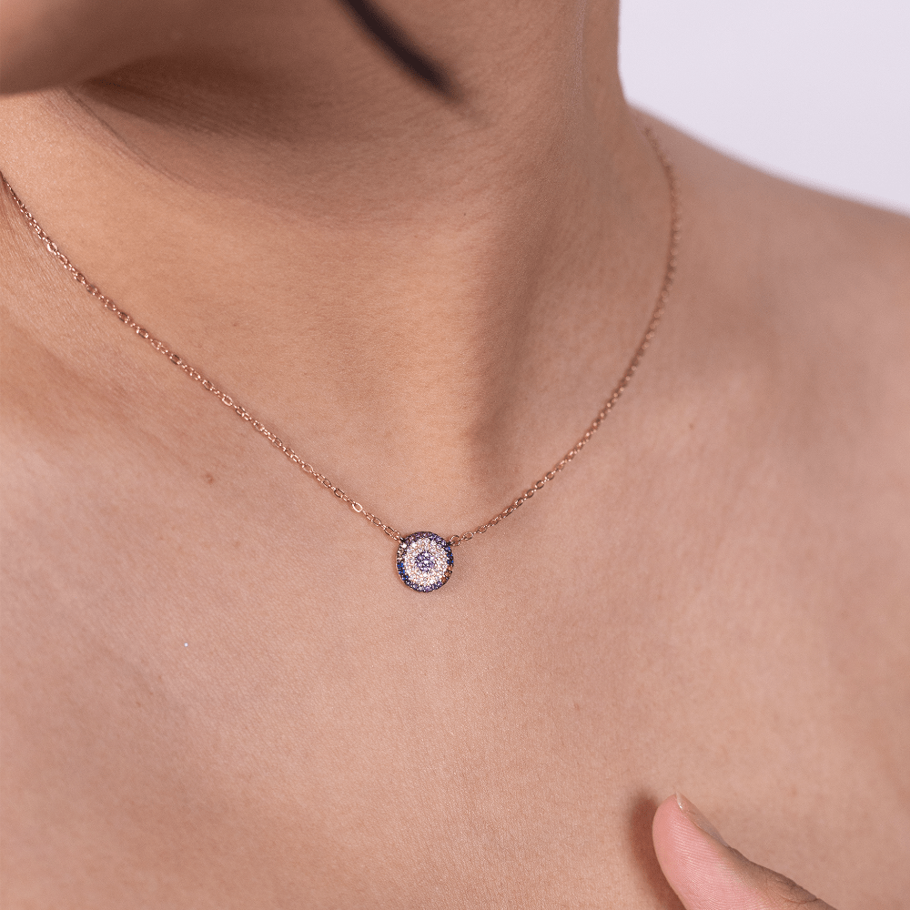 Aura Prism Circle Necklace - Onira Jewels