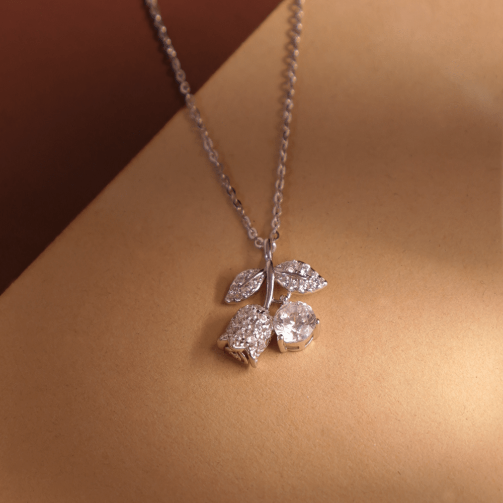 Cherry Glow Pendant Necklace - Onira Jewels