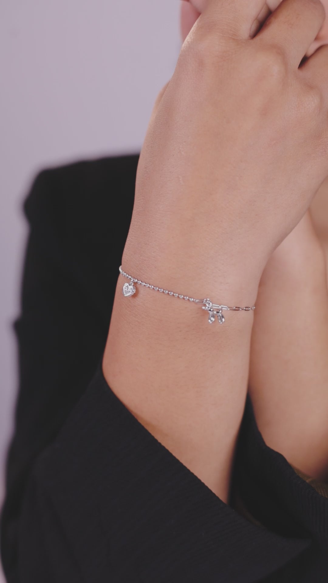 Playful Charm Silver Bracelet