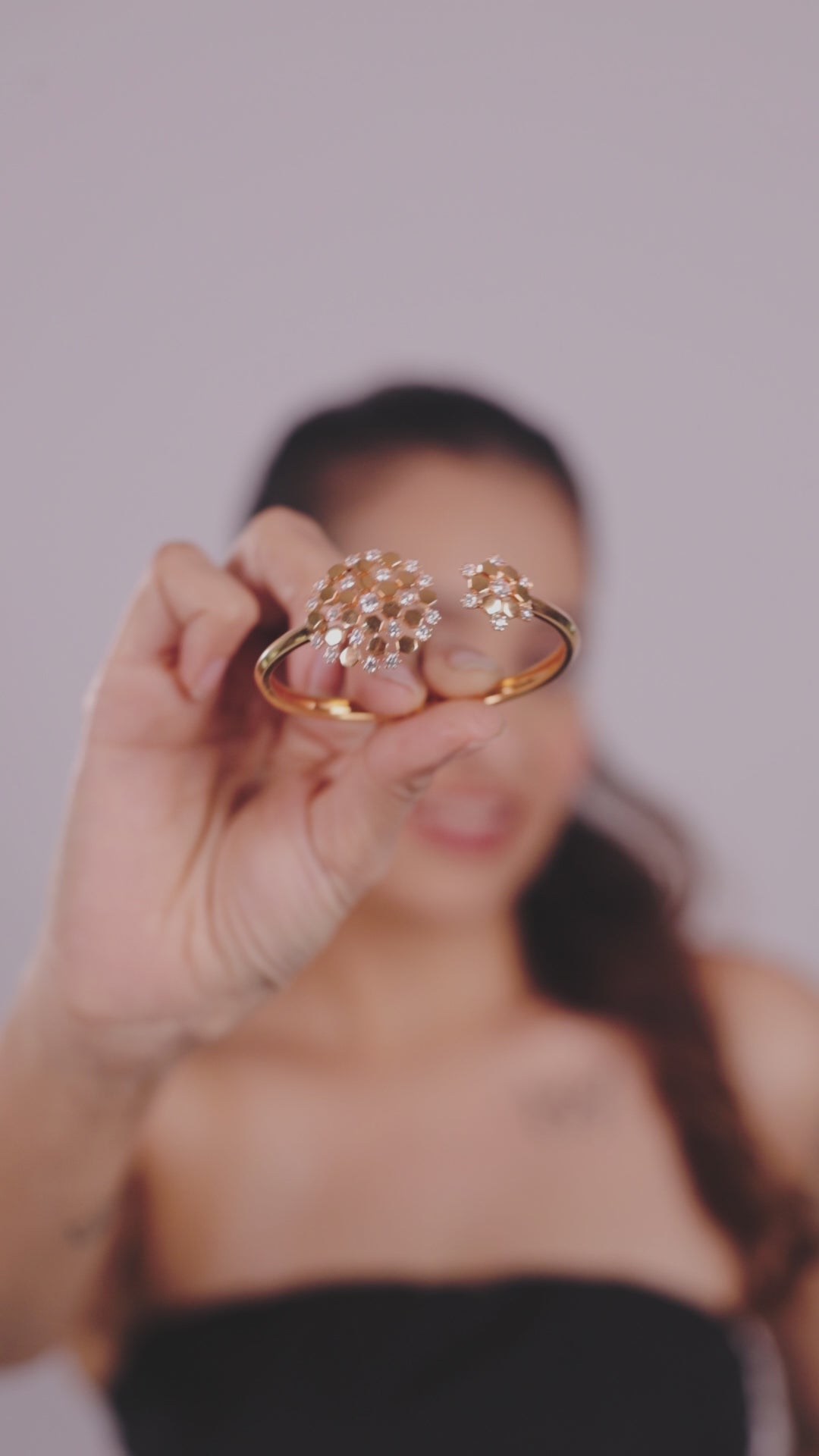 Aurelia Honeycomb Cuff Bracelet